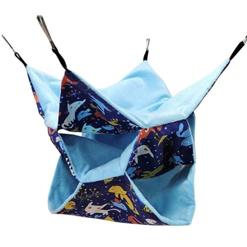 LOHOM Hängematte Für Kleintiere,Nagetier Hängematte, Kuschelbett Für Nager, Aufhängen Kleintierkäfig,Haustiere Käfig Hängematte 3 Schichten Für Hamster, Frettchen, Papageien, Meerschweinchen Zubehör LOHOM Hängematte Für Kleintiere,Nagetier Hängematte, Kuschelbett Für Nager, Aufhängen Kleintierkäfig,Haustiere Käfig Hängematte 3 Schichten Für Hamster, Frettchen, Papageien, Meerschweinchen Zubehör von LOHOM