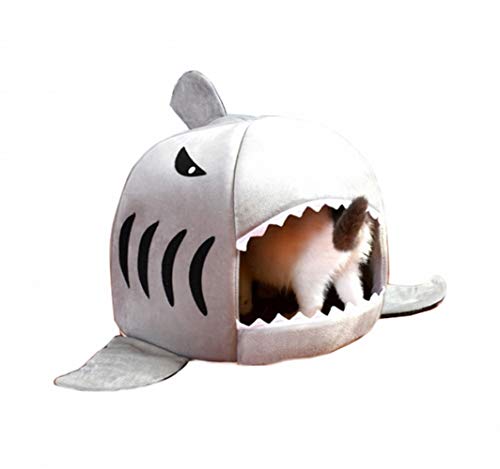 Cat House Four Seasons Universal Shark Hundehaus geschlossener Katzenzubehör Tierhaus Katzenbett Winter warm, Hai, s Cat House Four Seasons Universal Shark Hundehaus geschlossener Katzenzubehör Tierhaus Katzenbett Winter warm, Hai, s von LOKAXXZU