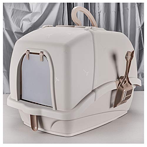 Katzenstrauderkisten Katzenstreu Schüssel, vollständig geschlossener spritzsicherer Deodorant Cat Toilet Töpfchen, geschlossener Katzentoilette, Katzenbedarf./Gray Katzenstrauderkisten Katzenstreu Schüssel, vollständig geschlossener spritzsicherer Deodorant Cat Toilet Töpfchen, geschlossener Katzentoilette, Katzenbedarf./Gray von LOKAXXZU