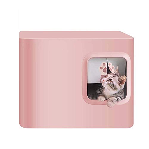 Katzenstreuboxen Katzenstrauder großer Space Closed Splash-Sof-Rosa geeignet für Katzen bis zu 10 kg Katzenstreuboxen Katzenstrauder großer Space Closed Splash-Sof-Rosa geeignet für Katzen bis zu 10 kg von LOKAXXZU