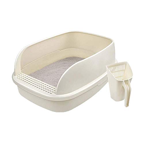 Katzenstreuboxen Plastikkatze Katzentrubblech, halbverschleppte Katzenratschachtel mit Schaufel Cat Toilette Anti-Fall-Riss-resistenter Katzenstreubox/51 cm*38 cm*25 cm Katzenstreuboxen Plastikkatze Katzentrubblech, halbverschleppte Katzenratschachtel mit Schaufel Cat Toilette Anti-Fall-Riss-resistenter Katzenstreubox/51 cm*38 cm*25 cm von LOKAXXZU