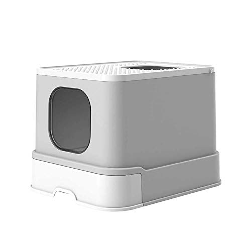 Katzenstreuboxen geschlossener Katzentoilette, leicht zu reinigen gegen Spritzer, große Katzenratschachtel mit ergonomischer Schaufel 53 x43 x 39,5 cm/#3 Katzenstreuboxen geschlossener Katzentoilette, leicht zu reinigen gegen Spritzer, große Katzenratschachtel mit ergonomischer Schaufel 53 x43 x 39,5 cm/#3 von LOKAXXZU