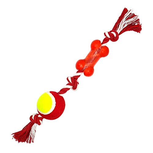 LOKAXXZU Baumwoll -Haustier -Hunde Seil kauen Tug Spielzeug Knoten Knoten Knochenkugel LOKAXXZU Baumwoll -Haustier -Hunde Seil kauen Tug Spielzeug Knoten Knoten Knochenkugel von LOKAXXZU