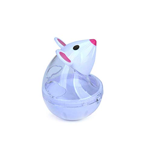 LOKAXXZU Cat Toy Fun Tumbler Feeder Toy Maus undichte Food Bälle Haustier Bildungsspielzeug Haustier Leckage Lustige Katzen Interaktives Spielzeug, Weiß LOKAXXZU Cat Toy Fun Tumbler Feeder Toy Maus undichte Food Bälle Haustier Bildungsspielzeug Haustier Leckage Lustige Katzen Interaktives Spielzeug, Weiß von LOKAXXZU