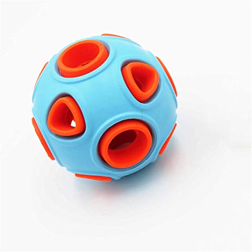 LOKAXXZU Gile Bounce Food Spender Ball für Hunde kauen Gummi -Safe Langlebige interaktive Haustierspielzeug Bell -Spiele Zähne Reinigung, Blau LOKAXXZU Gile Bounce Food Spender Ball für Hunde kauen Gummi -Safe Langlebige interaktive Haustierspielzeug Bell -Spiele Zähne Reinigung, Blau von LOKAXXZU