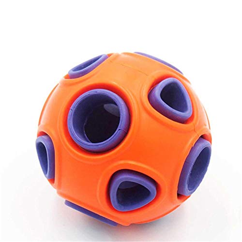 LOKAXXZU Gile Bounce Food Spender Ball für Hunde kauen Gummi -Safe Langlebige interaktive Haustierspielzeug Bell -Spiele Zähne Reinigung, Orange LOKAXXZU Gile Bounce Food Spender Ball für Hunde kauen Gummi -Safe Langlebige interaktive Haustierspielzeug Bell -Spiele Zähne Reinigung, Orange von LOKAXXZU