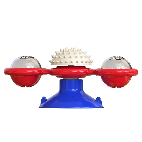 LOKAXXZU Glühende rotierende Windmühle Katzenspielzeug für Innenkatzen lustige Kätzchen-Spielzeugzahnbürste- Spielzeugkauen-Kauspielspielzeug LOKAXXZU Glühende rotierende Windmühle Katzenspielzeug für Innenkatzen lustige Kätzchen-Spielzeugzahnbürste- Spielzeugkauen-Kauspielspielzeug von LOKAXXZU