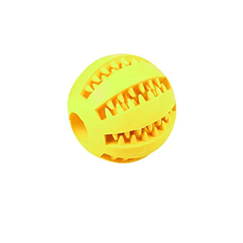 LOKAXXZU Haustierspielzeug interaktive Elastizität Ball Hund Kauen Spielzeug für Hundzahn saubere Kugel Futter Außerdem Gummi Ball Hund 5 cm Zahn saubere Kugel, Gelb LOKAXXZU Haustierspielzeug interaktive Elastizität Ball Hund Kauen Spielzeug für Hundzahn saubere Kugel Futter Außerdem Gummi Ball Hund 5 cm Zahn saubere Kugel, Gelb von LOKAXXZU