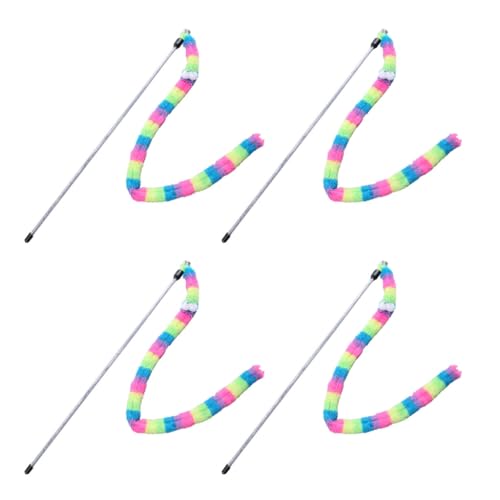 LOKAXXZU Katzen Teaser Rod Spielzeug Plüsch Caterpillars Interaktion Katzen necken Spielzeug Innen Teaser für Langeweile Katzen Unterhaltung 4pcs LOKAXXZU Katzen Teaser Rod Spielzeug Plüsch Caterpillars Interaktion Katzen necken Spielzeug Innen Teaser für Langeweile Katzen Unterhaltung 4pcs von LOKAXXZU