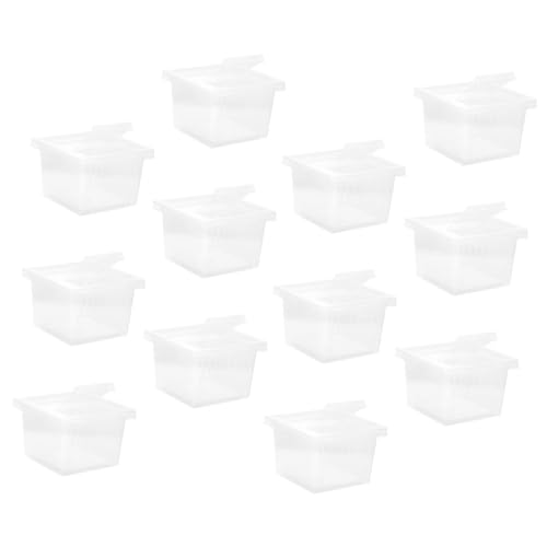 LOLIPPYY 12 Stück Teiliges Transparentes Reptilien Aufbewahrungsbox mit Belüftung Wetterbeständig Leicht und Tragbar Geeignet für Schlangen Spinnen Echsen und Insekten aus Hochwertigem von LOLIPPYY
