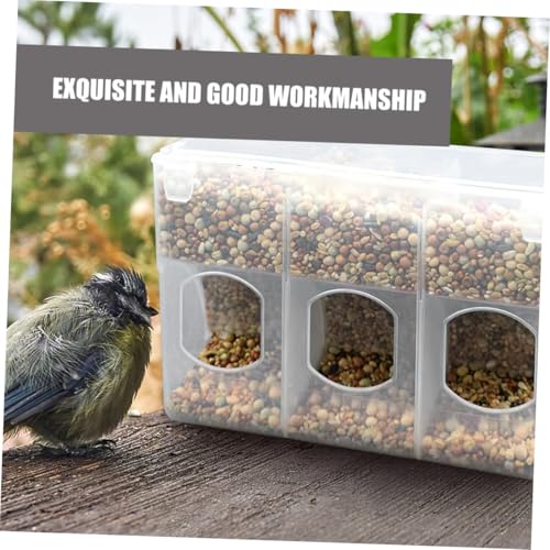LOLIPPYY 2 Stück Automatischer Vogelkäfig Futterspender Multifunktional für Tauben Wachteln Papageien mit Streu Design Einfache Befestigung Entlastet Hals und Gelenke der Vögel von LOLIPPYY