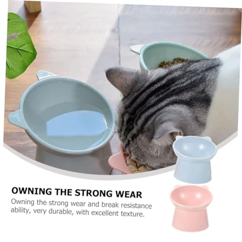 LOLIPPYY 2 Stück Erhöhte Katzennäpfe Teiliges Rutschfestes Kippsicheres Futternapf Design mit Nackenschutz Bpa Freies Kunststoffmaterial für Futter und Wasser Ergonomisch für Katzen zur LOLIPPYY 2 Stück Erhöhte Katzennäpfe Teiliges Rutschfestes Kippsicheres Futternapf Design mit Nackenschutz Bpa Freies Kunststoffmaterial für Futter und Wasser Ergonomisch für Katzen zur von LOLIPPYY