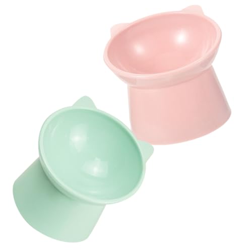 LOLIPPYY 2 Stück Erhöhter Katzennapf Teiliges mit Nackenstütze rutschfest und Kippsicher Ergonomisch Geneigte Futternäpfe aus Robustem Fördert Bequemes Fressen für Katzen und Kleine Hunde LOLIPPYY 2 Stück Erhöhter Katzennapf Teiliges mit Nackenstütze rutschfest und Kippsicher Ergonomisch Geneigte Futternäpfe aus Robustem Fördert Bequemes Fressen für Katzen und Kleine Hunde von LOLIPPYY