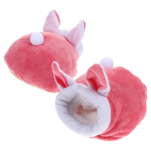 LOLIPPYY 2 Stück Hamster Haus Bett Warmes Kuscheliges Bett für Kleine Haustiere Wie Hamster Igel Kuschelbett Winterbett mit Niedlichem Cartoon Design Hautfreundlich Pflegeleicht und von LOLIPPYY