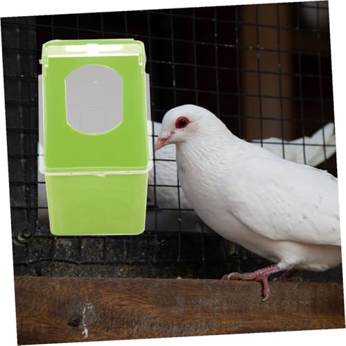 LOLIPPYY 2 Stück Teiliges Hängendes Vogelfutterbehälter aus Futtertrog für Papageien Wellensittiche Tauben mit Glatter Oberfläche Leicht zu Reinigen als Käfigzubehör für Kleine Vögel von LOLIPPYY
