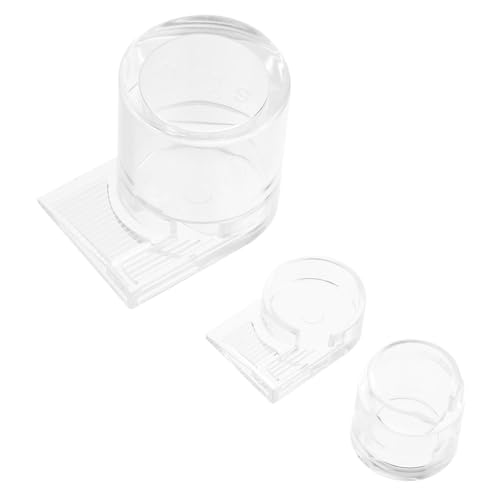 LOLIPPYY 2 Stück Teiliges Trinkschalen Auslaufsichere Wasserfutterstation für Ameisenkolonie Langlebig und Transparent für Ameisenfarm Zubehör und Wissenschaftliche Beobachtung von LOLIPPYY