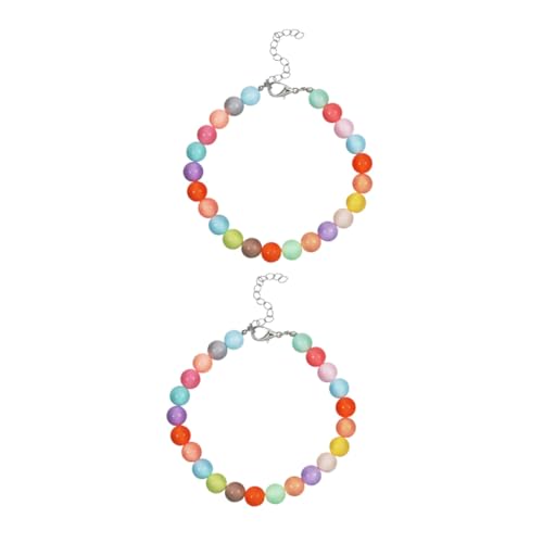LOLIPPYY 2 Stück Verstellbare Perlen Hundehalsbänder in Bunten Candy Farben Leichtes und Flexibles Halsband für Kleine Hunde Sicherer Sitz Bezaubernder Schmuck für Alltag Party und LOLIPPYY 2 Stück Verstellbare Perlen Hundehalsbänder in Bunten Candy Farben Leichtes und Flexibles Halsband für Kleine Hunde Sicherer Sitz Bezaubernder Schmuck für Alltag Party und von LOLIPPYY