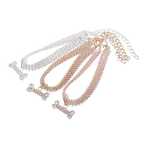 LOLIPPYY 3 Stück Haustierhalsband Katzenkettenzubehör Haustier Katzenbedarf Katzenhalsbänder Hundeschmuck für kleine Hunde Haustier Katze Halskette Kettenhalsband für Welpen Kupfer LOLIPPYY 3 Stück Haustierhalsband Katzenkettenzubehör Haustier Katzenbedarf Katzenhalsbänder Hundeschmuck für kleine Hunde Haustier Katze Halskette Kettenhalsband für Welpen Kupfer von LOLIPPYY