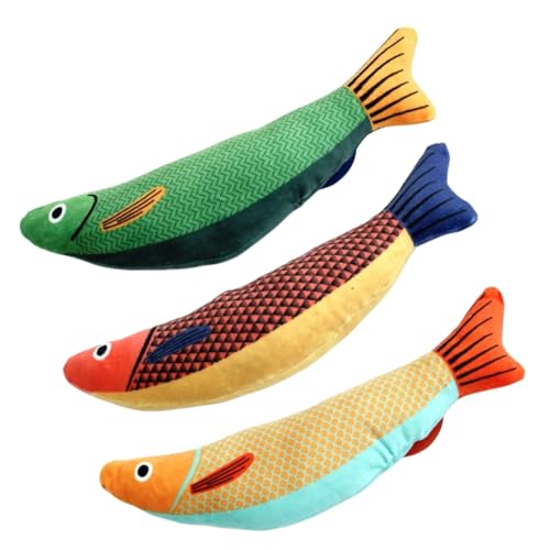 LOLIPPYY 3 Stück Katzenspielzeug mit Katzenminze Langlebige Fischform aus Hochwertigem Material Beißtauglich und Selbstunterhaltend Interaktives Indoor Katzenminze für Kätzchen zum LOLIPPYY 3 Stück Katzenspielzeug mit Katzenminze Langlebige Fischform aus Hochwertigem Material Beißtauglich und Selbstunterhaltend Interaktives Indoor Katzenminze für Kätzchen zum von LOLIPPYY