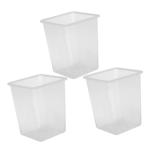 LOLIPPYY 3 Stück Kleine Reptilien Futterboxen aus Klarem Praktische Terrarien Zuchtbox für Spinnen Schnecken und Insekten Belüftete Halterung für Reptilien und Kleintiere LOLIPPYY 3 Stück Kleine Reptilien Futterboxen aus Klarem Praktische Terrarien Zuchtbox für Spinnen Schnecken und Insekten Belüftete Halterung für Reptilien und Kleintiere von LOLIPPYY