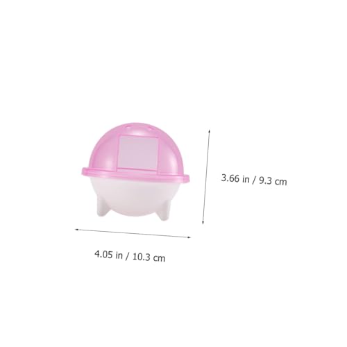 LOLIPPYY 3 Stück Teiliges Hamster Sandbad Badezimmer mit Deckel Transparent rutschfest Abnehmbar für Zwerghamster Mäuse und Kleine Kleintiere Praktisches Bad für Gesunde Fellpflege von LOLIPPYY