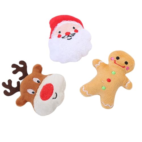 LOLIPPYY 3 Stück Teiliges Interaktives Haustierspielzeug mit Katzenminze Kuscheliges Plüsch Kauspielzeug zur Zahnpflege für Hunde und Katzen Bunte Beißfeste Weihnachts Edition Fördert LOLIPPYY 3 Stück Teiliges Interaktives Haustierspielzeug mit Katzenminze Kuscheliges Plüsch Kauspielzeug zur Zahnpflege für Hunde und Katzen Bunte Beißfeste Weihnachts Edition Fördert von LOLIPPYY
