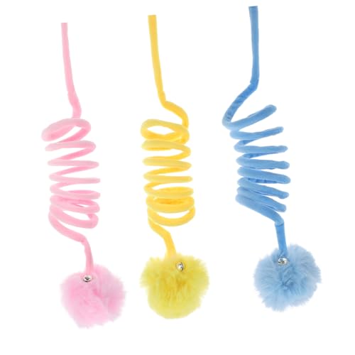 LOLIPPYY 3 Stück Teiliges Katzenspielzeug mit Langlebigen Kratzbällen und Federn Bouncy Katzenspielzeug für Kätzchen Tragbar und Verschleißfest zur Krallenpflege und Stressabbau in Wohnung LOLIPPYY 3 Stück Teiliges Katzenspielzeug mit Langlebigen Kratzbällen und Federn Bouncy Katzenspielzeug für Kätzchen Tragbar und Verschleißfest zur Krallenpflege und Stressabbau in Wohnung von LOLIPPYY