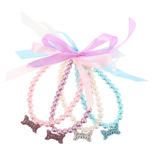 LOLIPPYY 4 Stück Halskette Mit Haustierperlen Anhänger Von Katzenhälften Halskette Für Hunde Necklace Dog Katzenhalskette Verstellbarer Haustierschmuck Für Katzen Kätzchen LOLIPPYY 4 Stück Halskette Mit Haustierperlen Anhänger Von Katzenhälften Halskette Für Hunde Necklace Dog Katzenhalskette Verstellbarer Haustierschmuck Für Katzen Kätzchen von LOLIPPYY