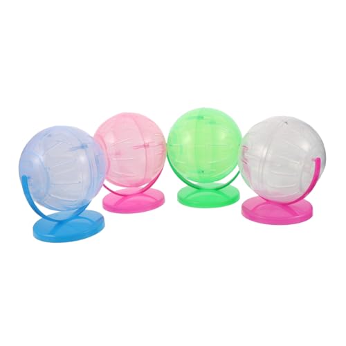 LOLIPPYY 4 Stück Hamster Kugel Transparentes Laufrad aus Fitness für Kleintiere Wie Hamster Chinchillas Mäuse Einfach zu Reinigen und Pflegeleicht LOLIPPYY 4 Stück Hamster Kugel Transparentes Laufrad aus Fitness für Kleintiere Wie Hamster Chinchillas Mäuse Einfach zu Reinigen und Pflegeleicht von LOLIPPYY