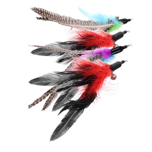 LOLIPPYY 4 Stück Teiliges Ersatz für Katzenspielzeug Langlebige Interaktive Katzenangel Zubehör Austauschbare Plüschfedern für Indoor Katzen Fördert Spielerische Bindung und Sicheres LOLIPPYY 4 Stück Teiliges Ersatz für Katzenspielzeug Langlebige Interaktive Katzenangel Zubehör Austauschbare Plüschfedern für Indoor Katzen Fördert Spielerische Bindung und Sicheres von LOLIPPYY