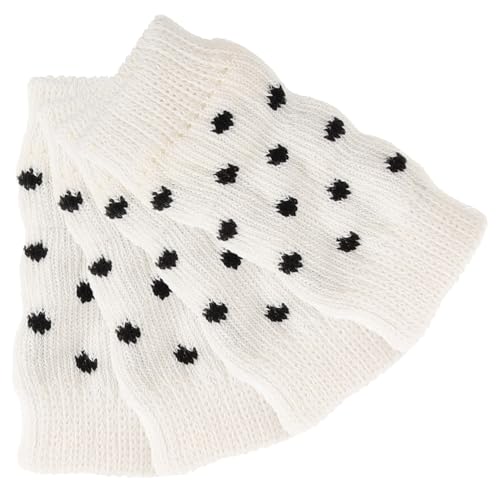 LOLIPPYY 4 Stück Teiliges Gestrickte Hundebeinwärmer aus Baumwolle Elastische rutschfeste Schutzhüllen für Mittlere und Große Hunde Atmungsaktive Wiederverwendbare Beinmanschetten für von LOLIPPYY
