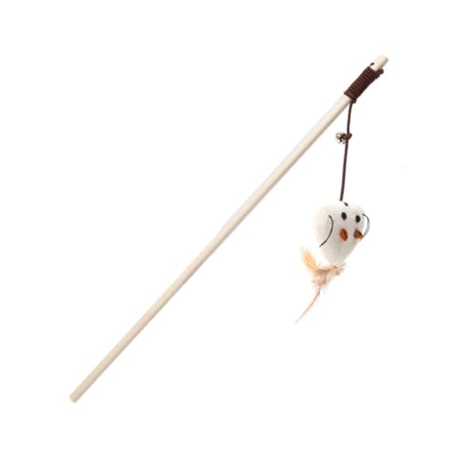 LOLIPPYY 4 Stück Teiliges Katzenspielzeug mit Holzgriff Bunten Federn und Plüsch anhänger Integrierter Klingel Interaktiver Katzenangel Teaser für Spielspaß und Krallenpflege zu Hause LOLIPPYY 4 Stück Teiliges Katzenspielzeug mit Holzgriff Bunten Federn und Plüsch anhänger Integrierter Klingel Interaktiver Katzenangel Teaser für Spielspaß und Krallenpflege zu Hause von LOLIPPYY