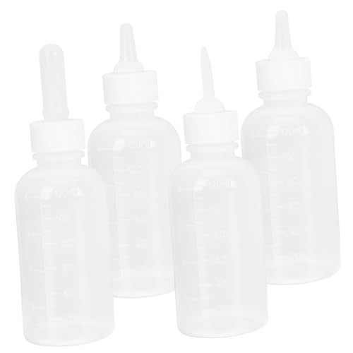 LOLIPPYY 4 Stück Teiliges Kleine Haustier Aufzuchtflasche aus Kunststoff und Lebensmittelechtem Wiederverwendbare Fütterungsflasche für Welpen Kätzchen Hamster und Andere Kleintiere LOLIPPYY 4 Stück Teiliges Kleine Haustier Aufzuchtflasche aus Kunststoff und Lebensmittelechtem Wiederverwendbare Fütterungsflasche für Welpen Kätzchen Hamster und Andere Kleintiere von LOLIPPYY