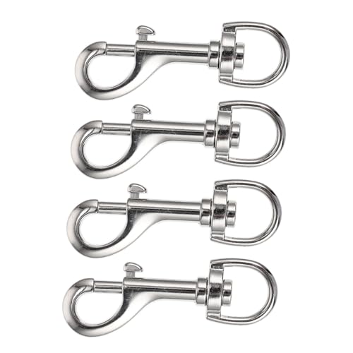 LOLIPPYY 4 Stück Teiliges Pet Leash Haken aus Langlebiger Legierung Karabiner mit Drehgelenk Rostfrei Vielseitig Einsetzbar für Haustierleine Outdoor und Innengebrauch von LOLIPPYY