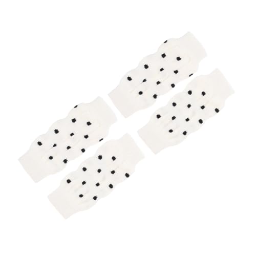 LOLIPPYY 4 Stück Teiliges Rutsch Hundesocken mit Süßem Bärenmotiv Warme Elastische Beinstulpen für Kleine bis Mittlere Haustiere Schutz und Bessere Traktion Glatten Böden von LOLIPPYY