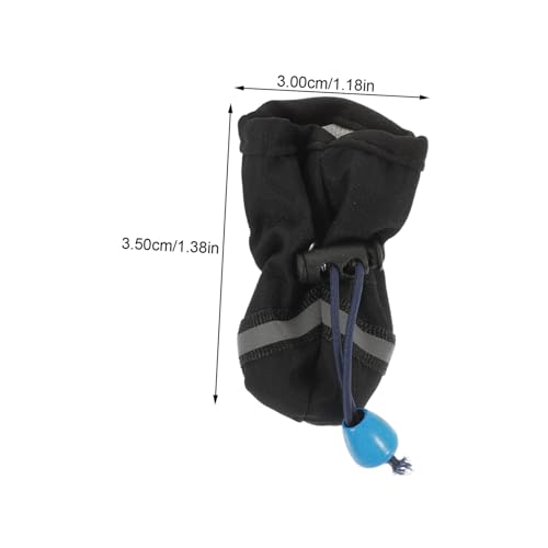 LOLIPPYY 4 Stück Teiliges Wasserdichtes Hundeschuh Rutschfester Sohle Atmungsaktiv und Schützend für Outdoor einsätze bei Regen und Nassen Bedingungen Passend für Kleine Zufällige Farbe von LOLIPPYY
