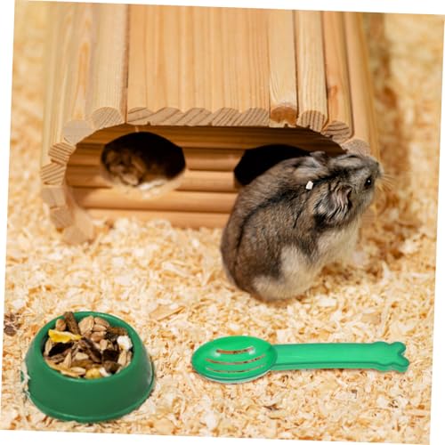 LOLIPPYY 5 Stück Teiliges Hamster Sandbad Schaufel Langlebig mit Praktischem Sandsieb für Kleine Haustiere Hamsterbad Reinigungsschaufel für Käfigpflege und Badesand Zufällige Farbe von LOLIPPYY
