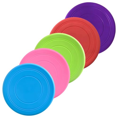 LOLIPPYY 5 Stück Teiliges Hundespielzeug Wurfscheibe aus Robustem Verschleißfestem für Draußen Schwimmfähig und Farbenfroh zum Apportieren und Training für Welpen und Ausgewachsene Hunde LOLIPPYY 5 Stück Teiliges Hundespielzeug Wurfscheibe aus Robustem Verschleißfestem für Draußen Schwimmfähig und Farbenfroh zum Apportieren und Training für Welpen und Ausgewachsene Hunde von LOLIPPYY