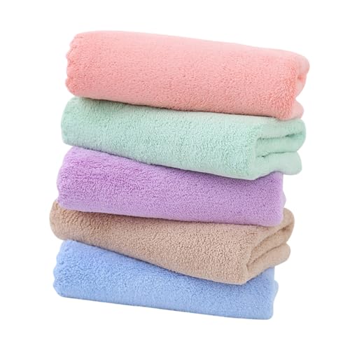 LOLIPPYY 5 Stück Teiliges Meerschweinchen Unterlagen aus Weichem Korallfleece Saugfähige Atmungsaktive Hamster Bettdecken und Badetücher für Kleine Haustiere Schnell Trocknend Komfortabel von LOLIPPYY