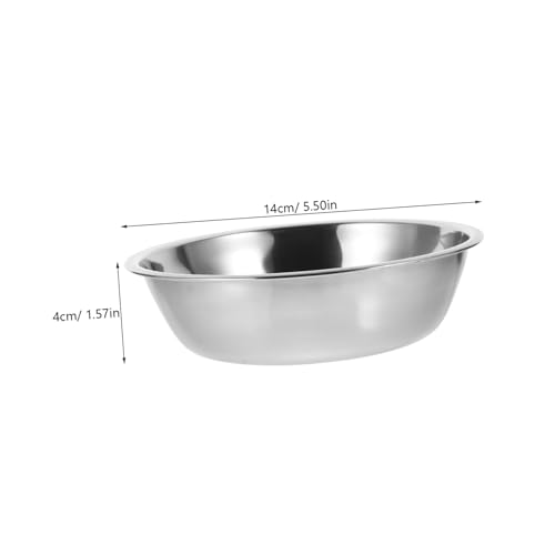 LOLIPPYY 5 Stück Teiliges Runde Futternäpfe aus Edelstahl Wiederverwendbare Praktische Fressnäpfe für Haustiere Spülmaschinenfest mit Glatter Oberfläche Auslaufsicher für Hunde und Katzen LOLIPPYY 5 Stück Teiliges Runde Futternäpfe aus Edelstahl Wiederverwendbare Praktische Fressnäpfe für Haustiere Spülmaschinenfest mit Glatter Oberfläche Auslaufsicher für Hunde und Katzen von LOLIPPYY