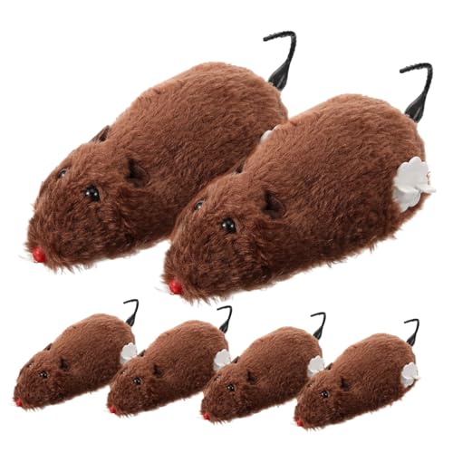 LOLIPPYY 6 Stück Aufziehbare Plüschmäuse Katzenspielzeug Zufallsfarbe Interaktives Wind-up Für Verspielte Katzen Und Haustiere Haustierspaß Und Beschäftigung Zufällige Farbe LOLIPPYY 6 Stück Aufziehbare Plüschmäuse Katzenspielzeug Zufallsfarbe Interaktives Wind-up Für Verspielte Katzen Und Haustiere Haustierspaß Und Beschäftigung Zufällige Farbe von LOLIPPYY