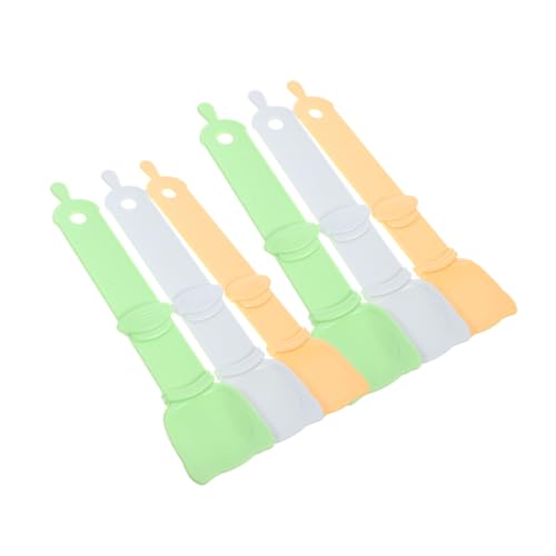 LOLIPPYY 6 Stück Katzenstreifen -Feeder Löffel Für Katzenleckereien Kompakte Katzenfutterpresse Cat Treat Squeezer Leckerli-futterspender Für Katzen Leckbare Katze Löffel Plastik von LOLIPPYY