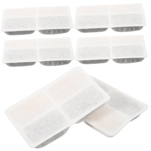 LOLIPPYY 6 Stück Teiliges Aktivkohle Ersatzfilter für Katzen Trinkbrunnen Effektive Filtration gegen Verunreinigungen Einfache Installation Kompatibel mit Haustier Wasserspendern von LOLIPPYY