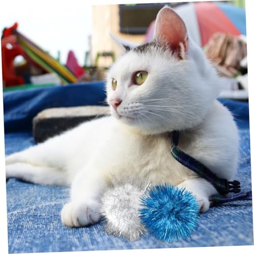 LOLIPPYY 60 Stück Interaktive Katzenlametta bälle Bunte Glitzernde Pompons für Aktives Langlebiges Material Katzenspielzeug gegen Kratzverhalten und Langeweile LOLIPPYY 60 Stück Interaktive Katzenlametta bälle Bunte Glitzernde Pompons für Aktives Langlebiges Material Katzenspielzeug gegen Kratzverhalten und Langeweile von LOLIPPYY