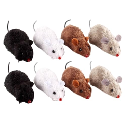 LOLIPPYY 8 Stück Teiliges Katzenspielzeug Mäuse aus Plüsch und Kunststoff Aufziehbare Spielmäuse für Katzen Interaktives Haustierspielzeug Lustiges Geschenk für Zufällige Zufällige Farbe LOLIPPYY 8 Stück Teiliges Katzenspielzeug Mäuse aus Plüsch und Kunststoff Aufziehbare Spielmäuse für Katzen Interaktives Haustierspielzeug Lustiges Geschenk für Zufällige Zufällige Farbe von LOLIPPYY