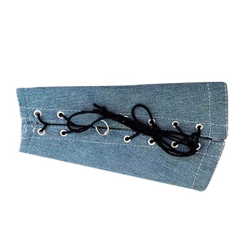 LOLIPPYY Anti Kratz Haustier Vogel Arm Schutz Dickes Material Verstellbar mit Öffnungsdesign für Papageien Sittiche Langlebiger Schulterschutz für Zuhause und Outdoor Blau von LOLIPPYY