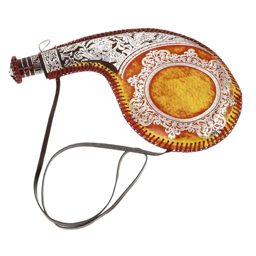 LOLIPPYY Antiker Wasserbeutel mit Dichtdeckel Tragbare Traditionelle Tasche für Wein und Wasser Robust Verschleißfest für Outdoor Reisen Wandern und Historische Nachstellungen LOLIPPYY Antiker Wasserbeutel mit Dichtdeckel Tragbare Traditionelle Tasche für Wein und Wasser Robust Verschleißfest für Outdoor Reisen Wandern und Historische Nachstellungen von LOLIPPYY