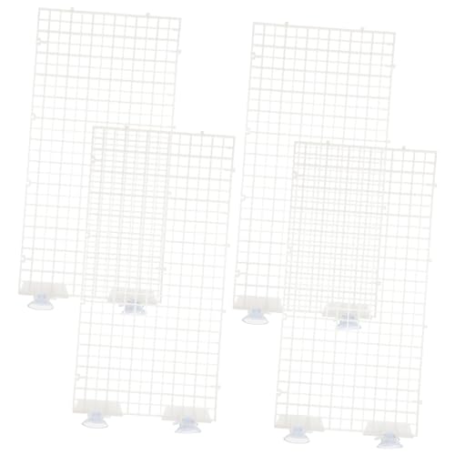 LOLIPPYY Aquarium Isolation Panel Teilig Transparent Spliceable Gitterplatte mit Saugnäpfen Fisch Tank Trennwand Zubehör zur Einfachen Installation und Fischtrennung von LOLIPPYY