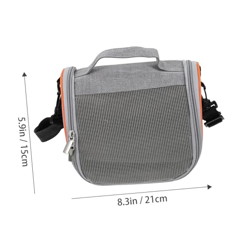 LOLIPPYY Atmungsaktive Tragbare Haustier Tragetasche mit Verstellbarem Schultergurt Strapazierfähigem Netzmaterial für Kleine Hunde und Katzen Komfortabel für Outdoor Reisen und von LOLIPPYY