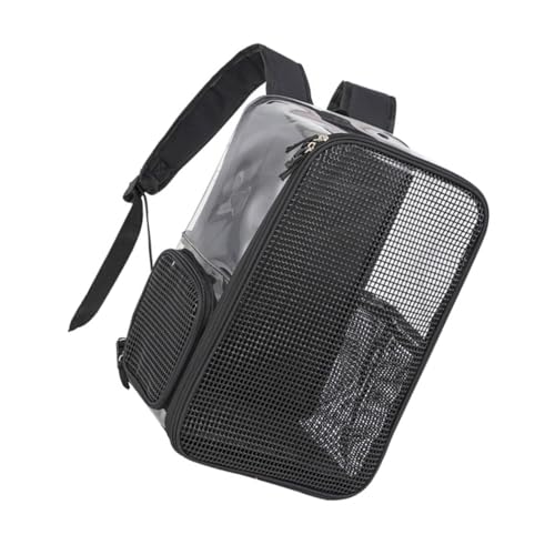 LOLIPPYY Atmungsaktiver Pet Backpack aus Oxford Tragbare Katzen Tragetasche für Outdoor Reisen Radfahren und Spaziergänge Komfortable Schultertasche für Kleine Haustiere von LOLIPPYY